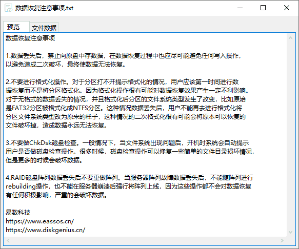 DiskGenius預(yù)覽文件